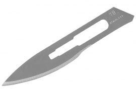 Lemmet Scalpelmes RVS no. 18